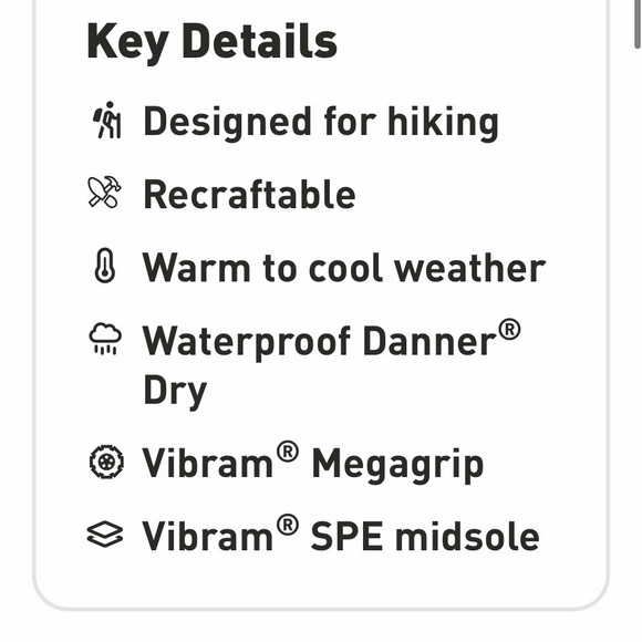 Danner 600 Mountain Hiking Boots 4.5" Women 9.5 Brown Red Waterproof NWOB READ - Picture 16 of 16